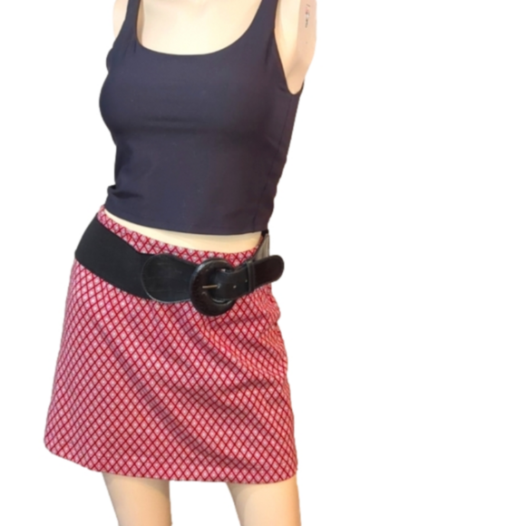 Skirt size S 3 4 misses small red mini - Picture 1 of 13